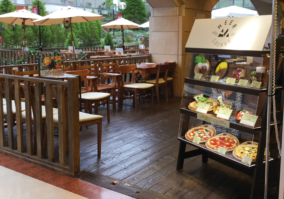 訪日外国人-食品サンプル活用事例：OUTDOOR CAFE MEER LOUNGE様