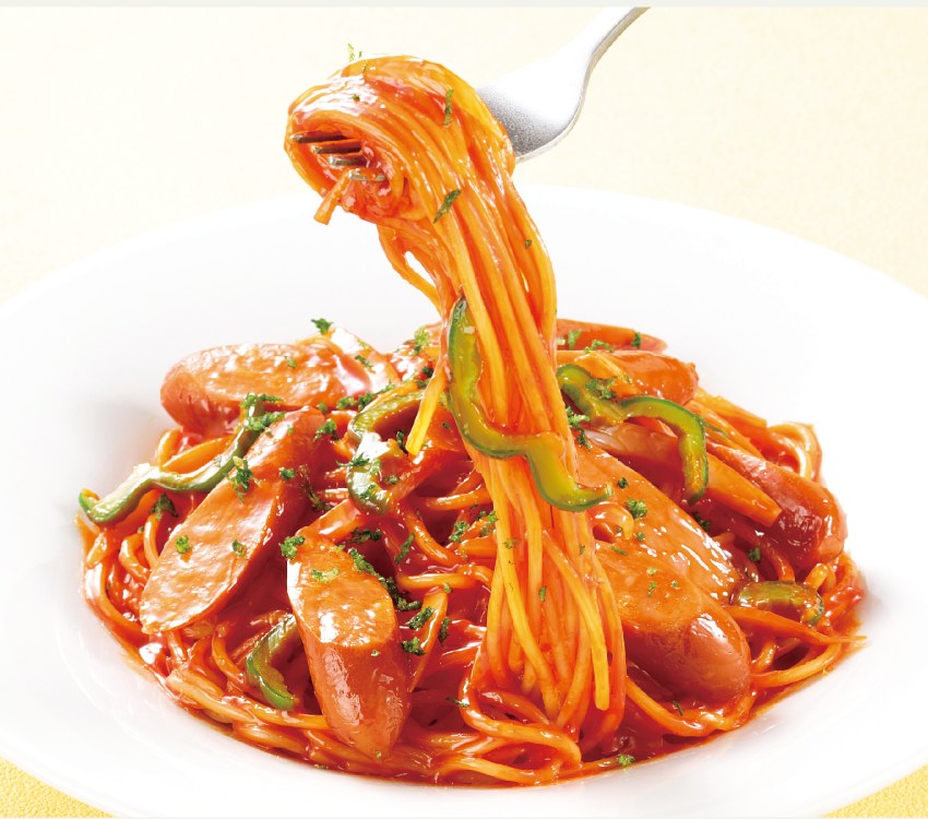 パスタの食品サンプル
